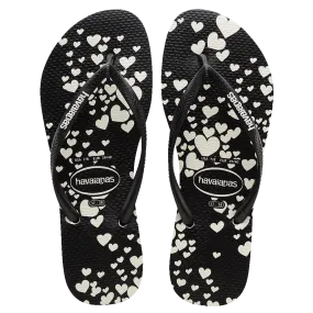 Slim Mini Hearts Flip Flops
