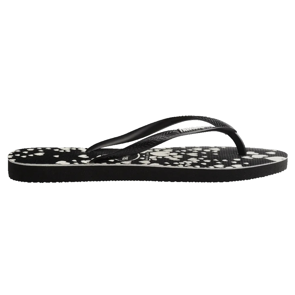 Slim Mini Hearts Flip Flops