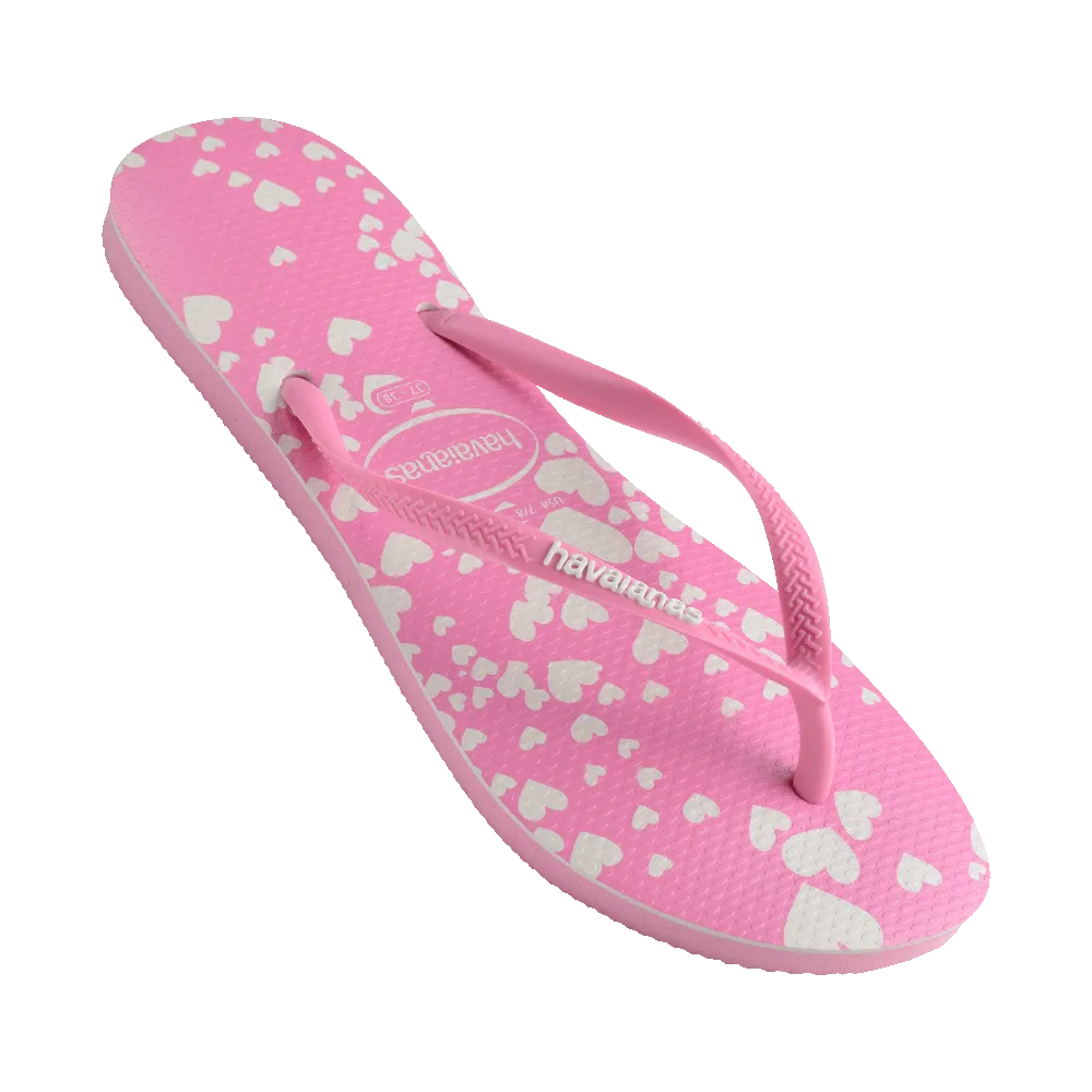 Slim Mini Hearts Flip Flops