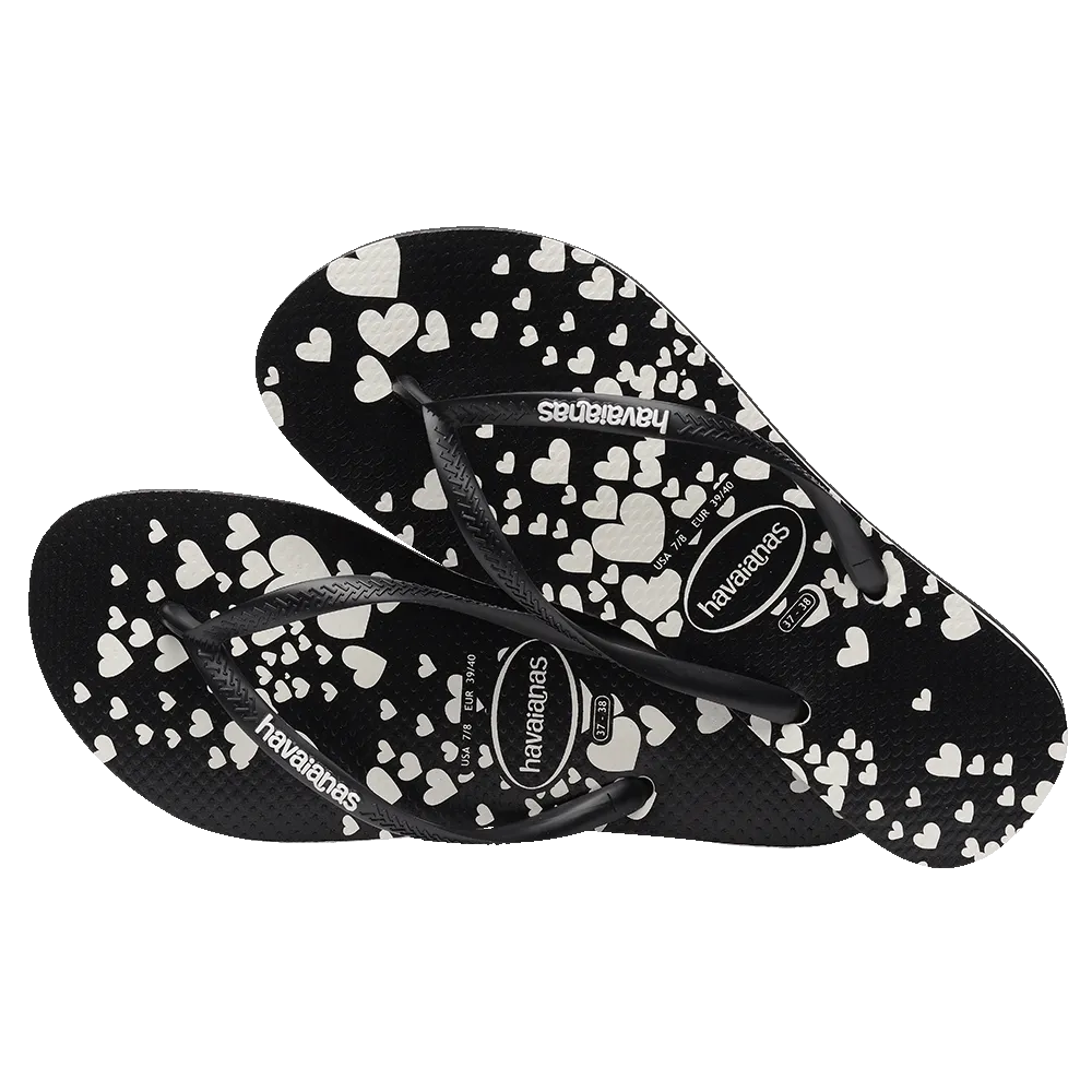 Slim Mini Hearts Flip Flops