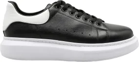 SOLL Queen II Men's Casual Sneakers | Genuine Leather Perforated Oversizded Thick Sole Shoes