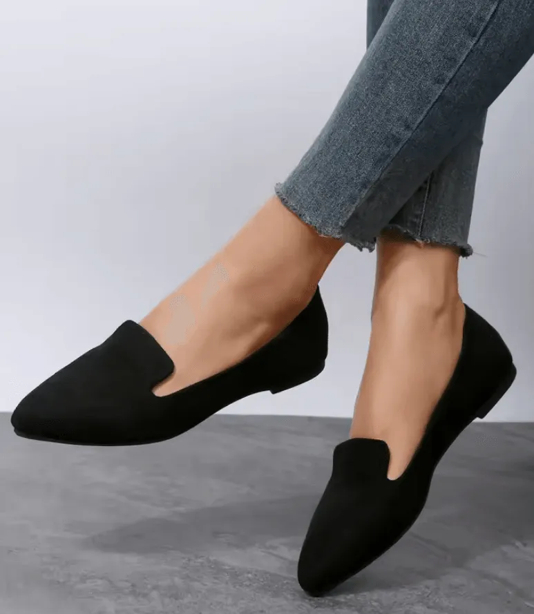 Spring & Autumn Women’s Pointed Toe Flat Walking Shoes - Casual Comfort