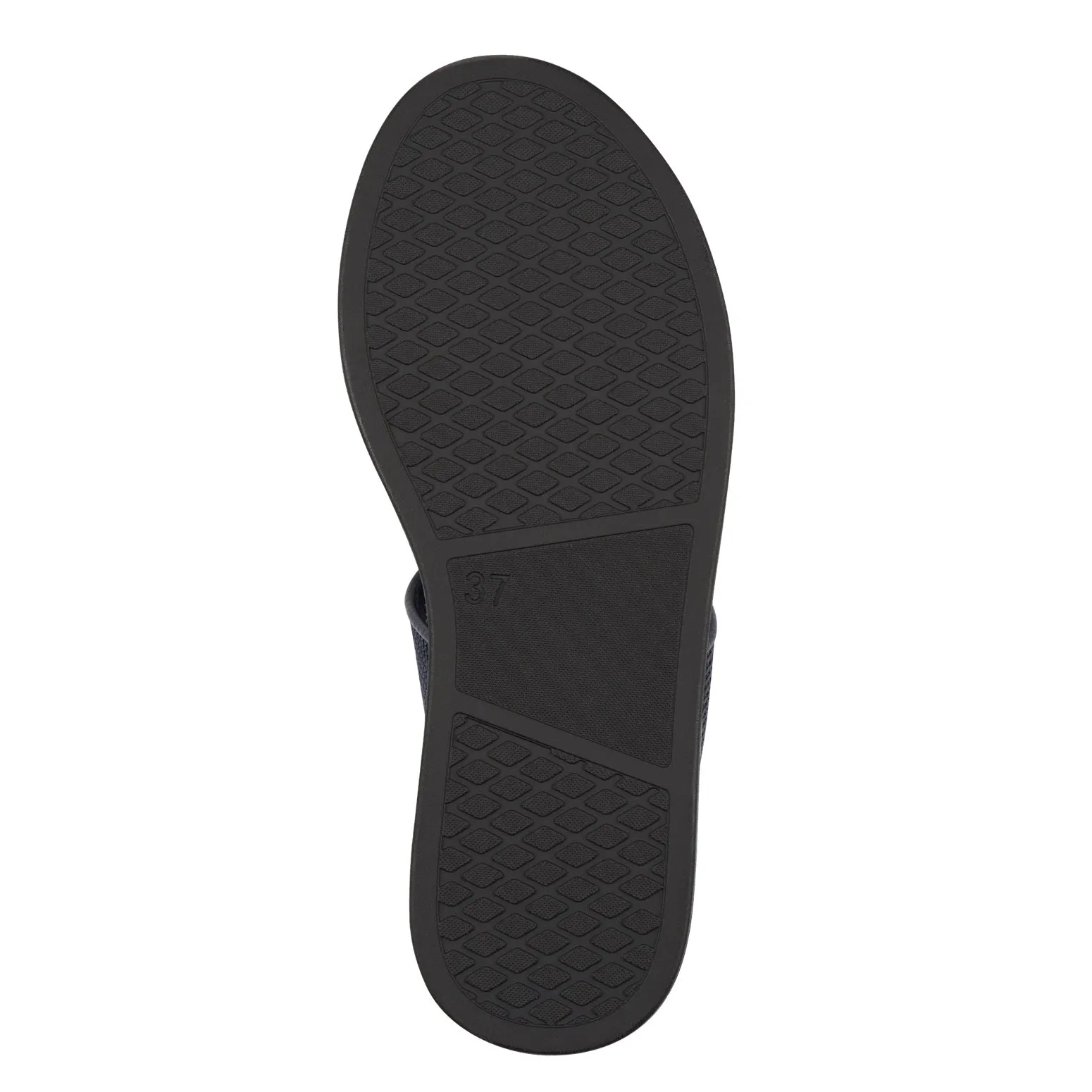 Straw Detail Sandal - Navy