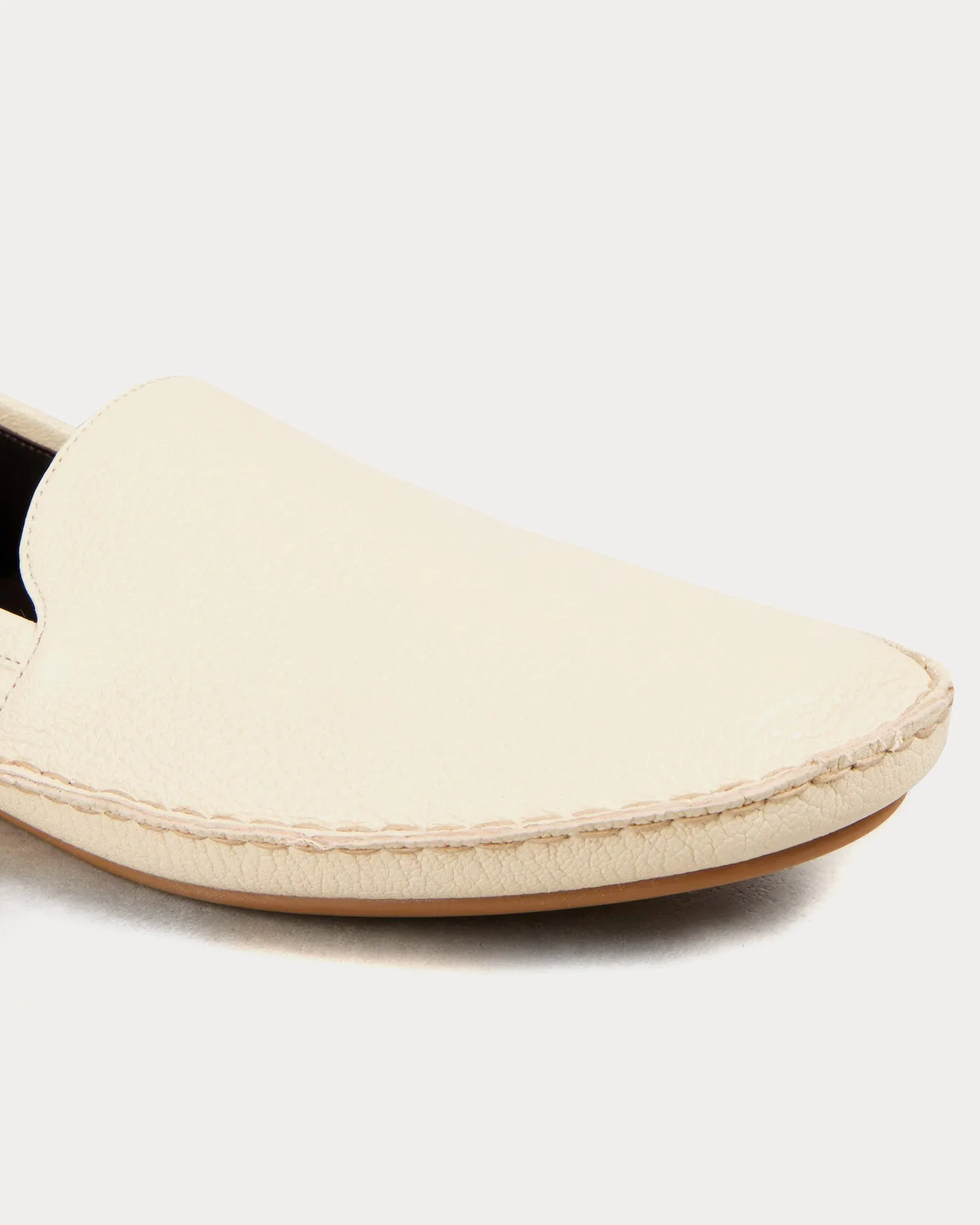 Vasko Leather Sage Tint Slip Ons