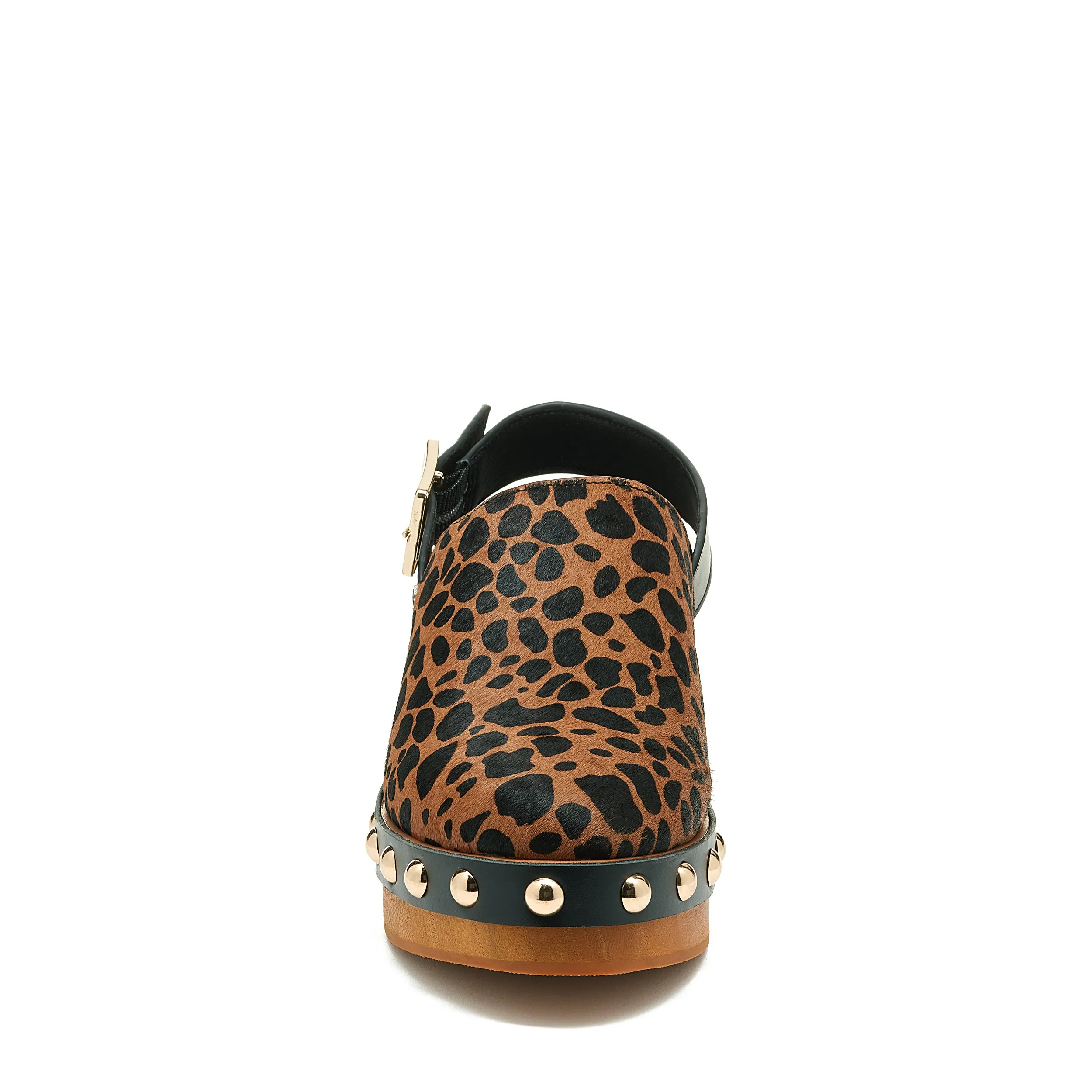 Warehouse Leopard Slingback Clog