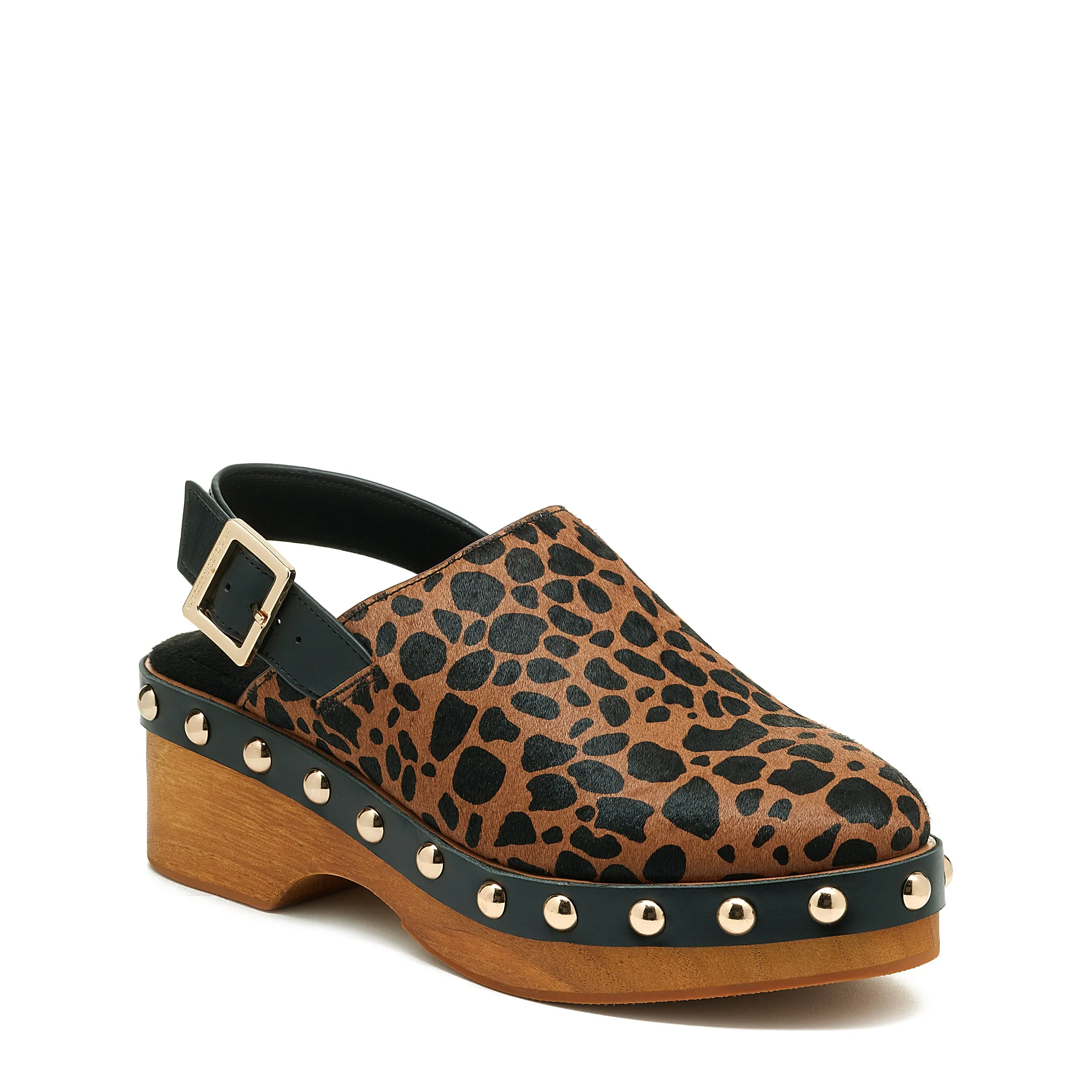 Warehouse Leopard Slingback Clog
