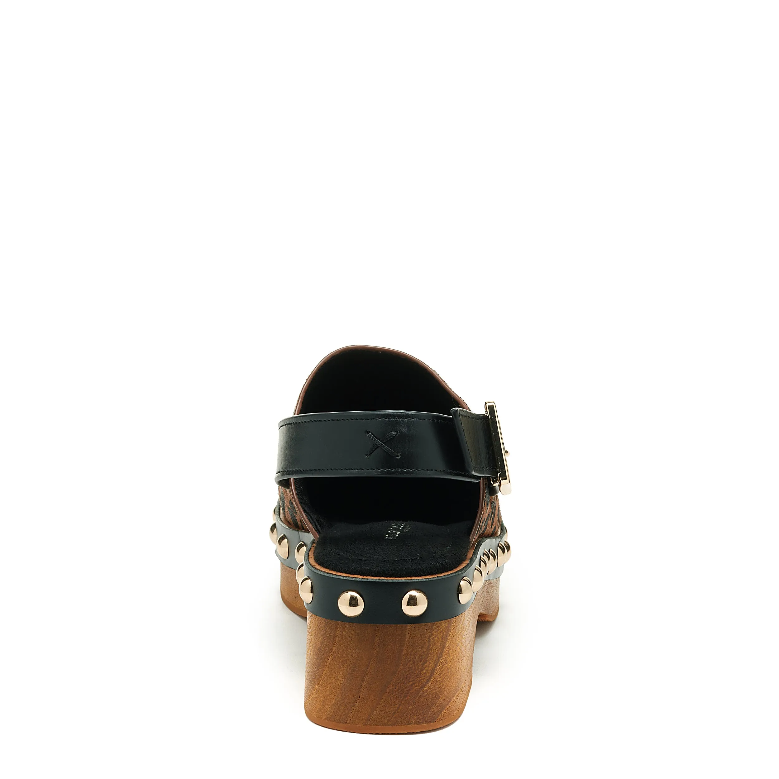 Warehouse Leopard Slingback Clog