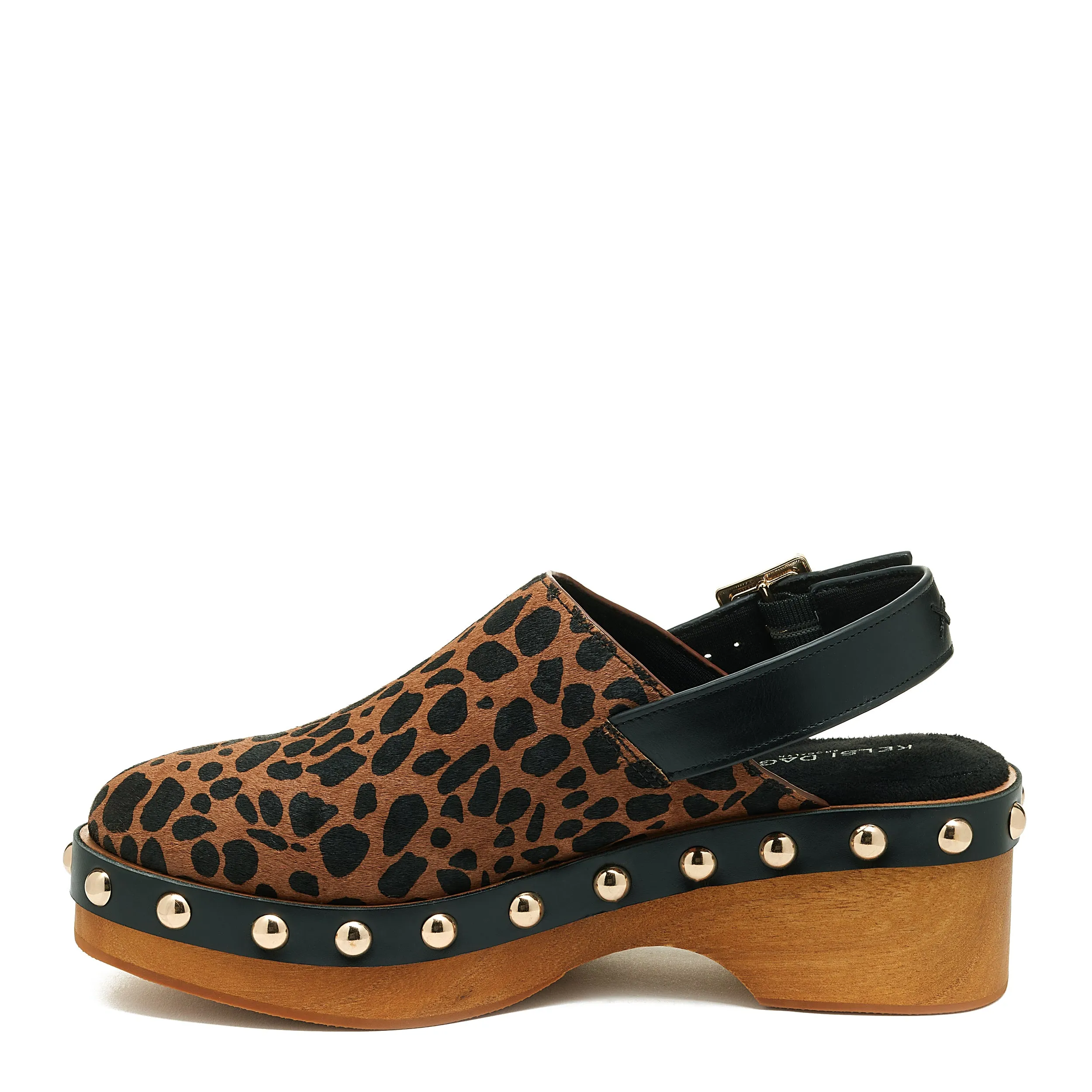 Warehouse Leopard Slingback Clog