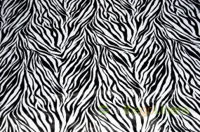 White Black Zebra Lamour Satin Table Runners | Zebra Table Runners for Events & Decor |
