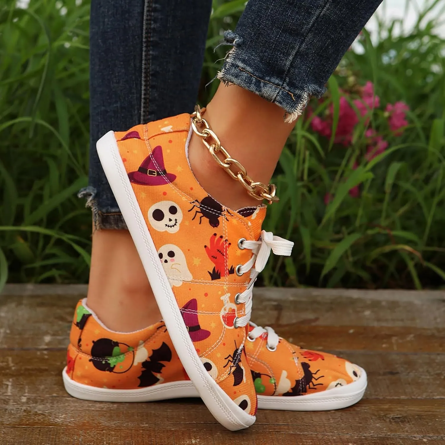 Women's Sneakers Casual Shoes Walking Breathable Soft Shoes Canvas Shoe Walking Shoe Slip on