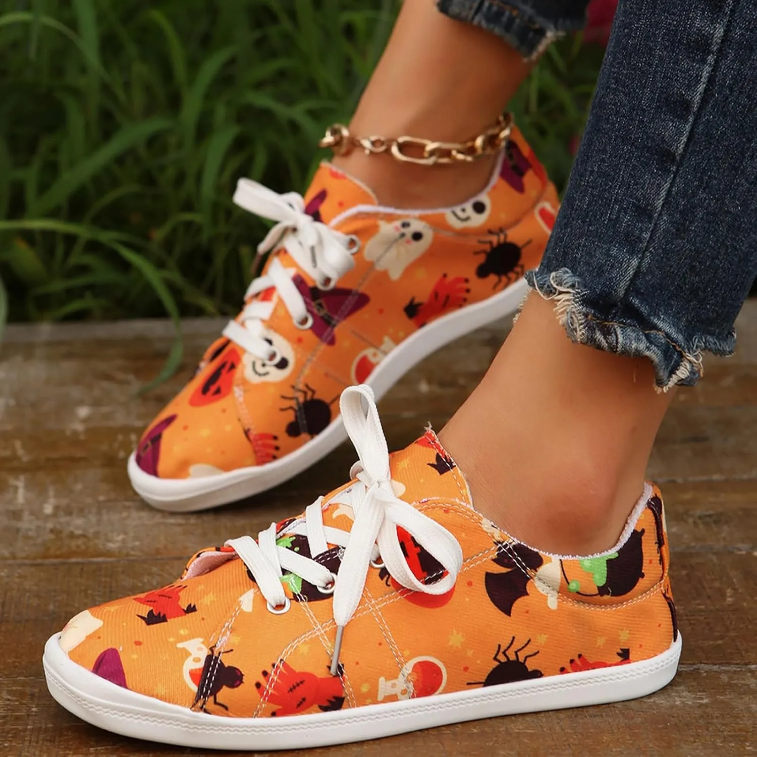 Women's Sneakers Casual Shoes Walking Breathable Soft Shoes Canvas Shoe Walking Shoe Slip on